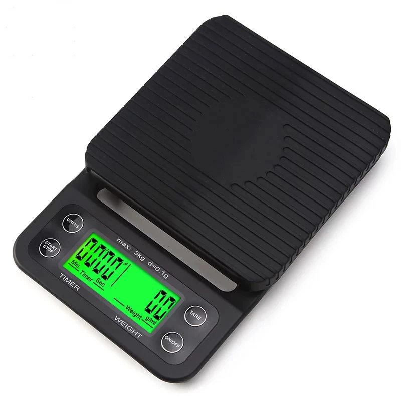 

3kg 0.1g Digital Kitchen Food Scale Timer Coffee Scale with Bowl