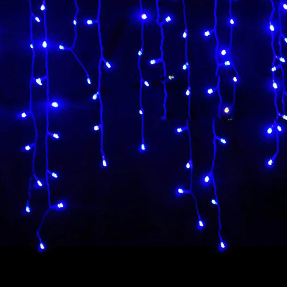5 м Рождественский светодиодный светильник-Гирлянда для занавесок 0,4-0,6 м светодиодный вечерние садовый сценический наружный водонепроницаемый декоративный Сказочный светильник