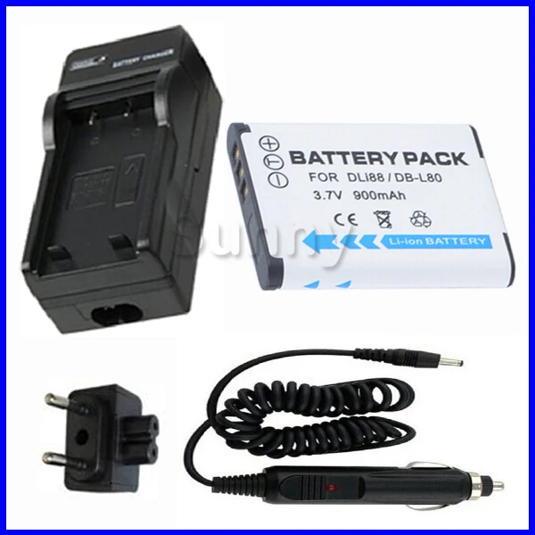 

Battery and Charger for Sanyo VPC-CS1, Xacti VPC-CG10, VPC-CG20, VPC-GH1, VPC-GH2, VPC-GH3, VPC-GH4, VPC-PD1, VPC-PD2 Camcorder