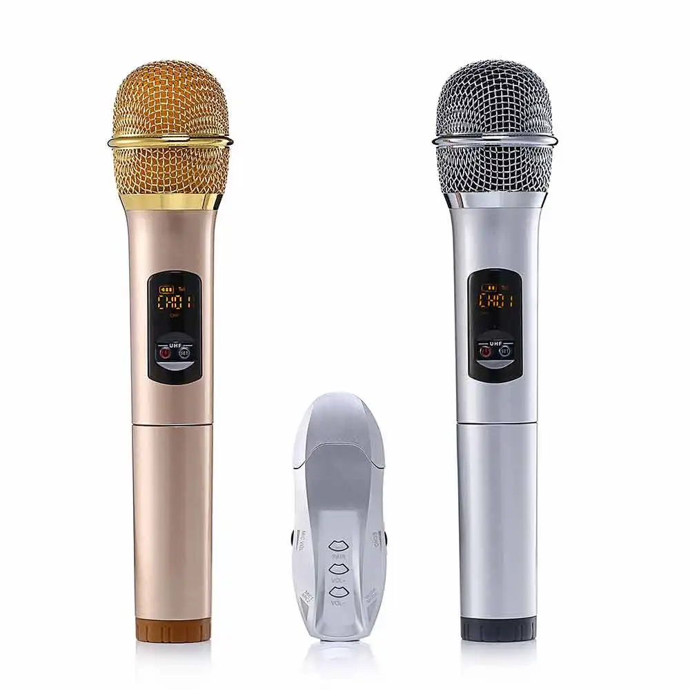 Leegoal K18u 2 шт. UHF беспроводной микрофон Bluetooth 3 0 караоке для iOS Android смартфон
