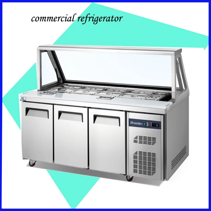 Hot sale under counter refrigerator easy to operate salad bar
