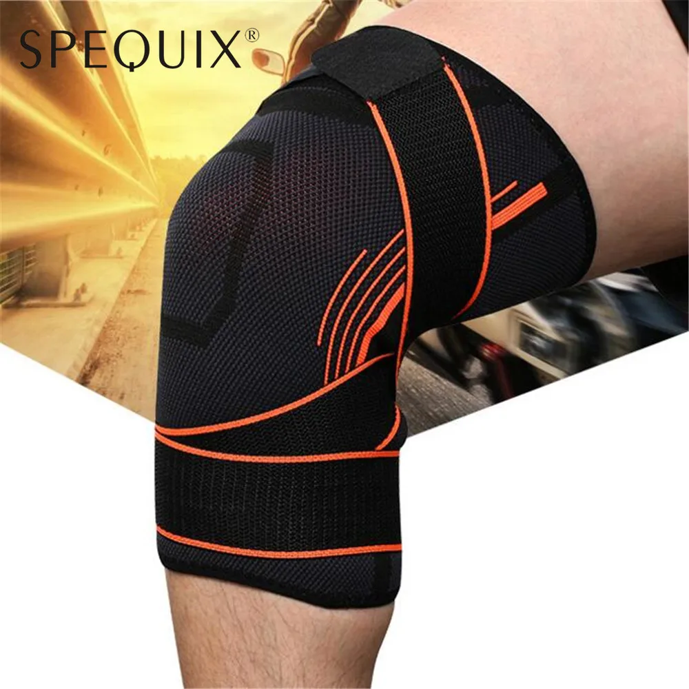 1PCS Fitness Running Cycling Knee Support Braces Elastic Compression