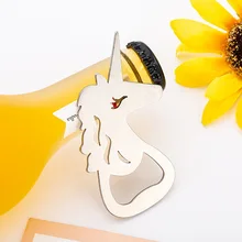 Эксклюзивный Золотой Единорог сплава открывалка для бутылок свадебный подарок для гостей Единорог рождественские принадлежности для вечеринки бакалавра вечерние souven