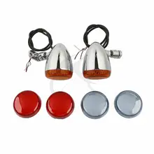Motorcycle Turn Signals Lights with Bracket For Harley Softail Dyna Super Glide Fat Bob FXDF Custom 5 twin dual daymaker led headlight for harley dyna fat bob fxdf model daymaker led lamp 5 fat bob projector led headlights