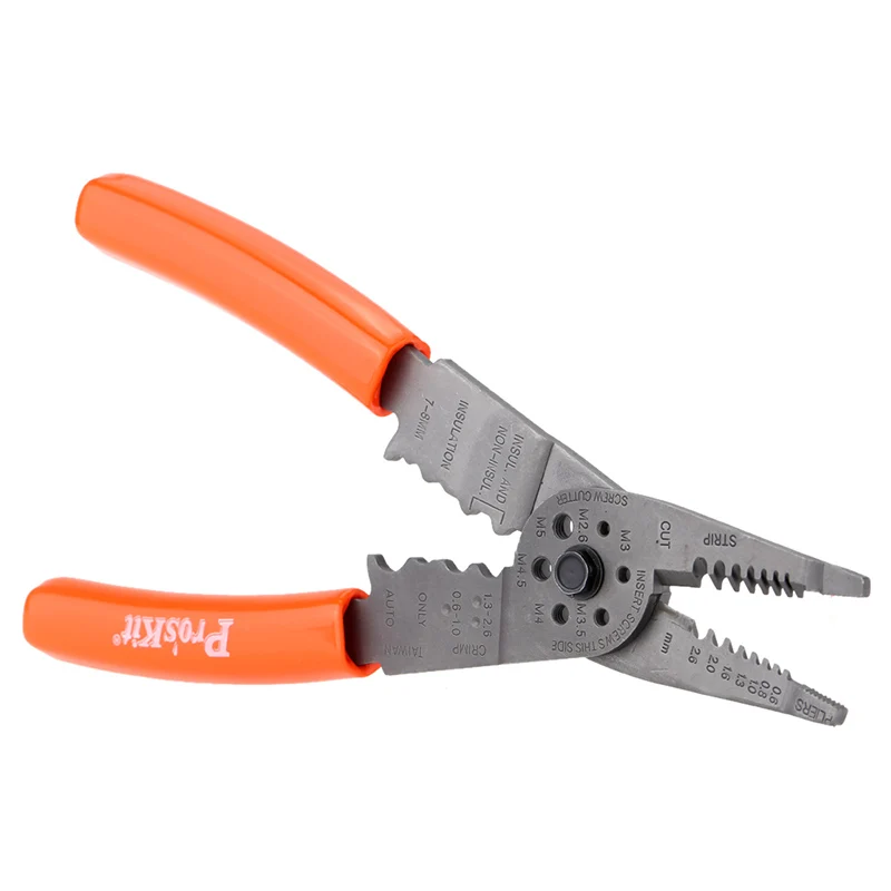 Metric ProsKit 8PK-CT009 Multi-Purpose Crimping Tool Strip Bolt cutter Crimp