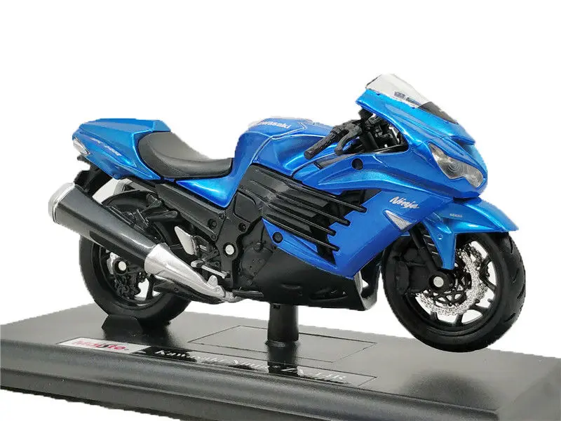Maisto 1:18 Kawasaki Ninja ZX 14R синий мотоцикл велосипед литья под давлением модель игрушки