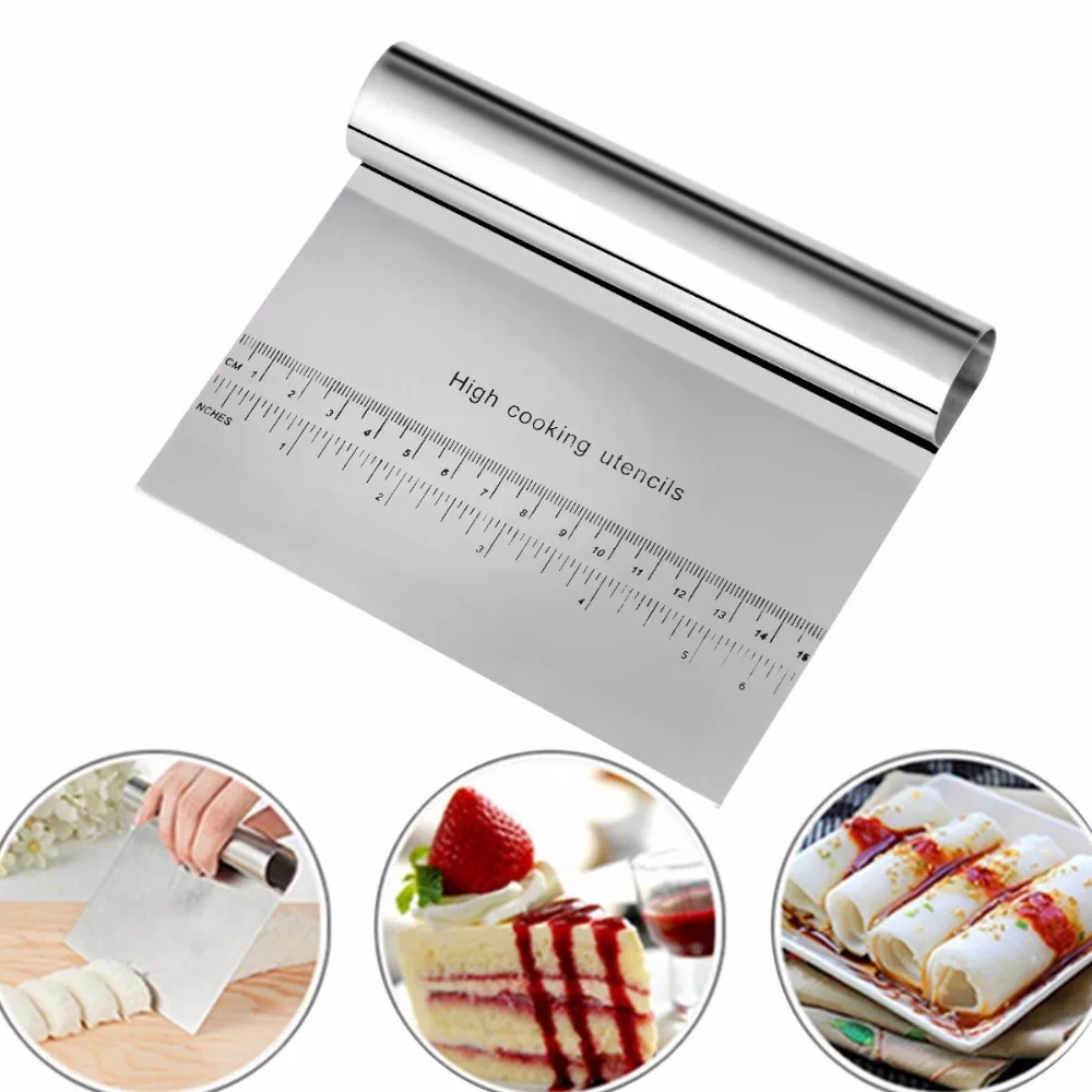 Buy Stainless Steel Patisserie Pizza Dough Scraper