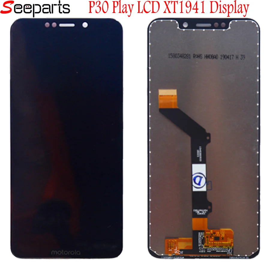 ЖК-экран и сенсорный экран 5 9 дюйма в сборе для Motorola Moto One P30 Play xt1944 | Мобильные