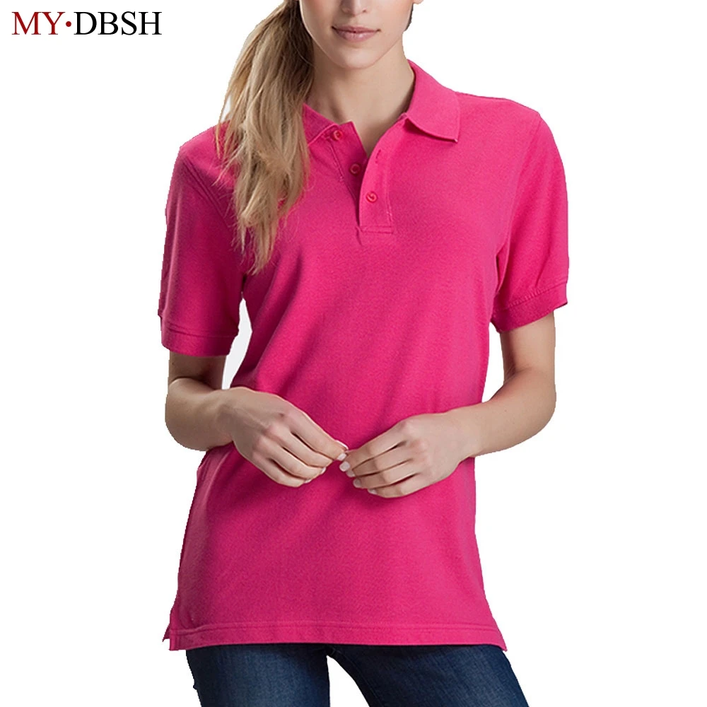 womens hot pink polo shirts