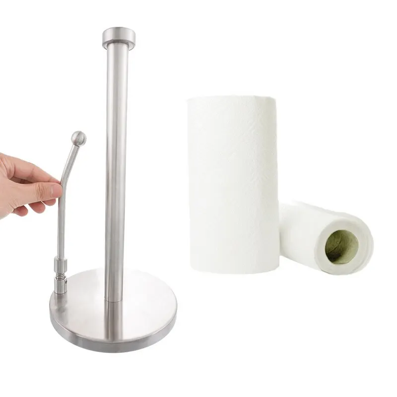 Hifuar вертикальный Большой держатель для бумажных полотенец, кухонный держатель для бумаги, работает с различными размерами бумажных рулонов из нержавеющей стали A