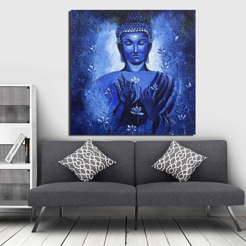 Настенный художественный холст Gautama с изображением Будды постеры современная