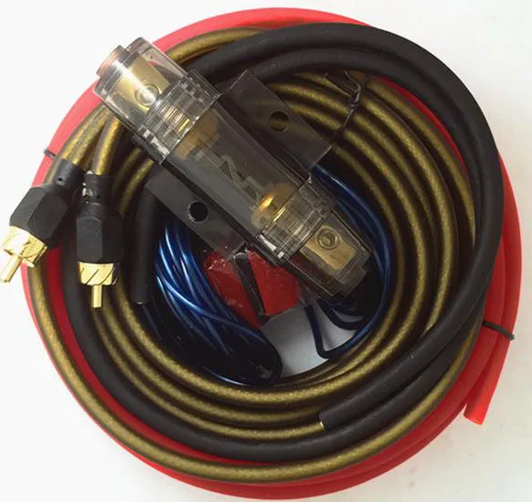 10GA автомобильный аудио усилитель силовой кабель сабвуфер усилитель проводки 1500 Вт с предохранителем AGU