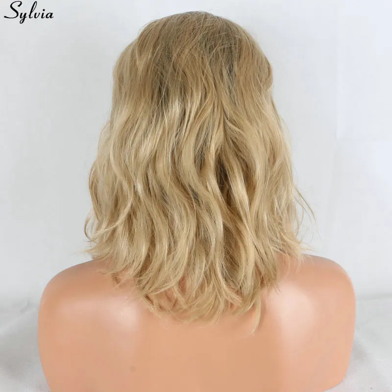 blonde ombre synthetic lace front wig (8)