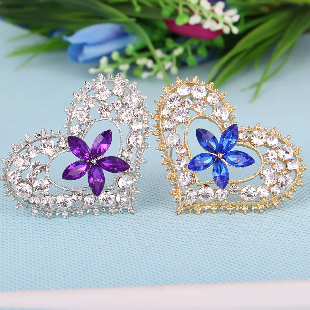 Simple heart shaped brooch jewelry for women/men fashion jewelry brooch