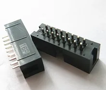 10PCS Pitch 2.54mm 2x8Pin DC3 16 Pin Straight Male Shrouded PCB IDC Socket Box Header