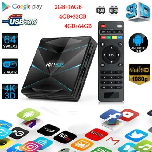 Android9.0 HK1 MAX 4K HD TV Box 2/4GB+16/32/64GB Dual WiF 3D Smart Media Player Android9.0 HK1 MAX 4K HD TV Box 2/4GB+16/32/64GB Dual WiF 3D Smart Media Player