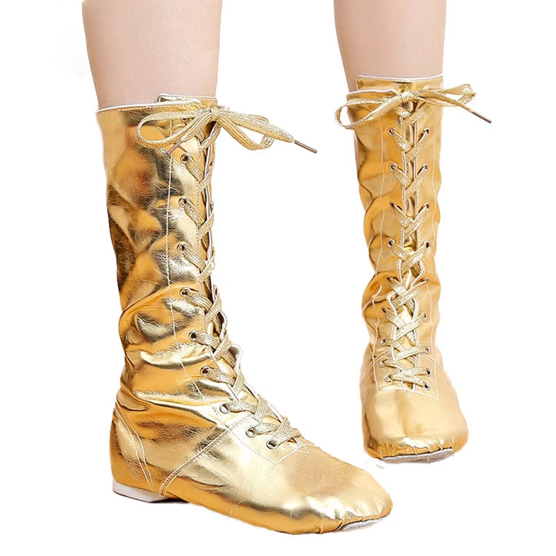 дешево Джазовые дамские ботинки с высоким берцем для танцев, джазовая
обувь унисекс, Modren Jazz Dance Boots онлайн