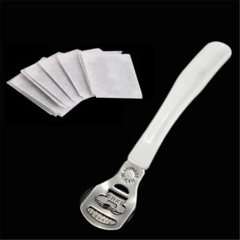 

1pc New Useful Foot Hard Dead Skin Remover Cutter Shaver Trimmer Pedicure Callus + 10 Blades Foot Shaver Foot Care Tool