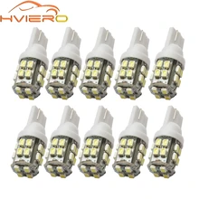 10X T10 1206 20SMD 20 Led blanco luz de cuña para coche W5W 194 Auto 168 licencia de vehículo de la placa de la lámpara de lectura camión bombilla DC 12V