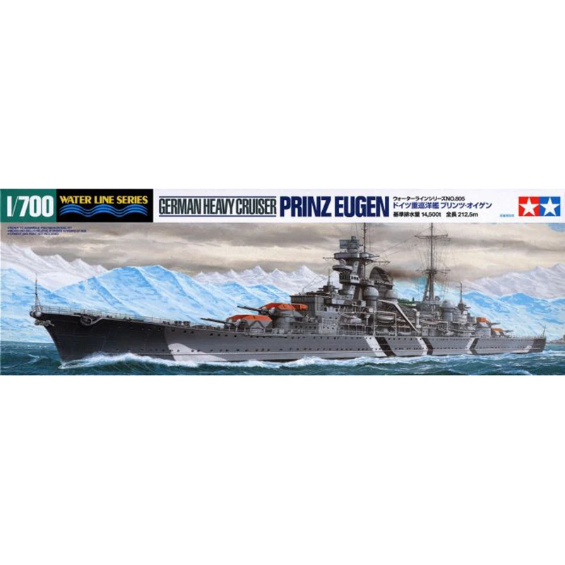 TAMIYA 31805 1: 700 немецкий тяжелый крейсер PRINZ EUGEN модель хобби