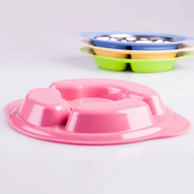 New Stainless Steel Baby Infant Cute Feeding Plate Fruit Dishes Kids Multi-Color Divided Placemat Toddler Plate Bowl Child Table New Stainless Steel Baby Infant Cute Feeding Plate Fruit Dishes Kids Multi-Color Divided Placemat Toddler Plate Bowl Child Table