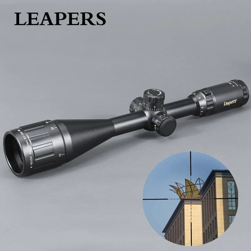 LEAPERS 4-16X50 Riflescope Tactical Optical Rifle Scope Red Green Blue Dot Sight Illuminated Retical Sight For Hunting Scope LEAPERS 4-16X50 Riflescope Tactical Optical Rifle Scope Red Green Blue Dot Sight Illuminated Retical Sight For Hunting Scope