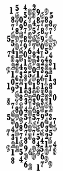 

Number stamp Clear Stamp for Scrapbooking Transparent Silicone Rubber DIY Photo Album Decor G60