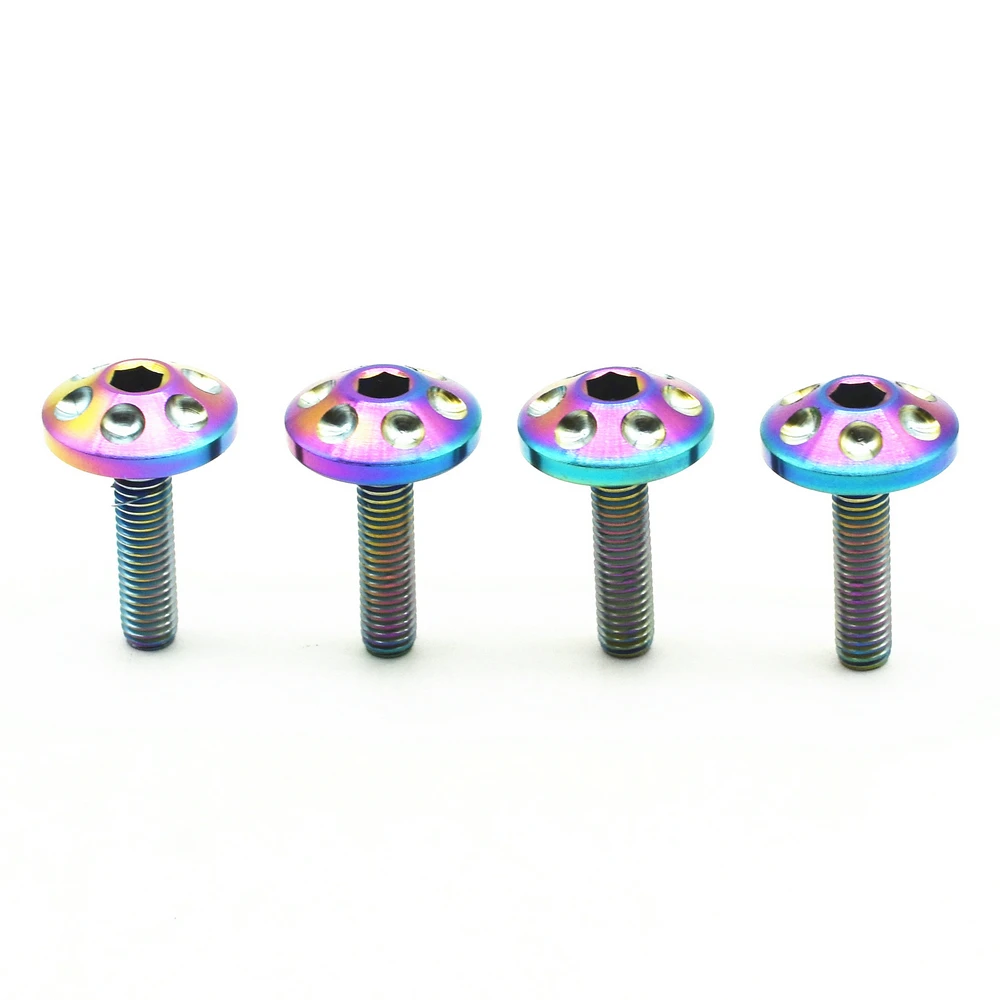 Titanium bolts M5x20 Motorcycle diy  hexagon rainbow color (6)