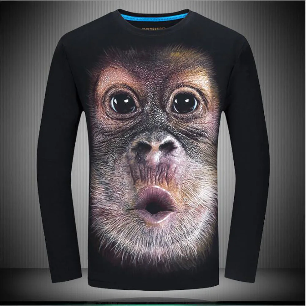 

Male 3D T-Shirts Own Design Skull/Rock/Metal/Death/Steam Punk/Dragon 3D Print Men Long Sleeve Tshirt Plus Size S-6XL