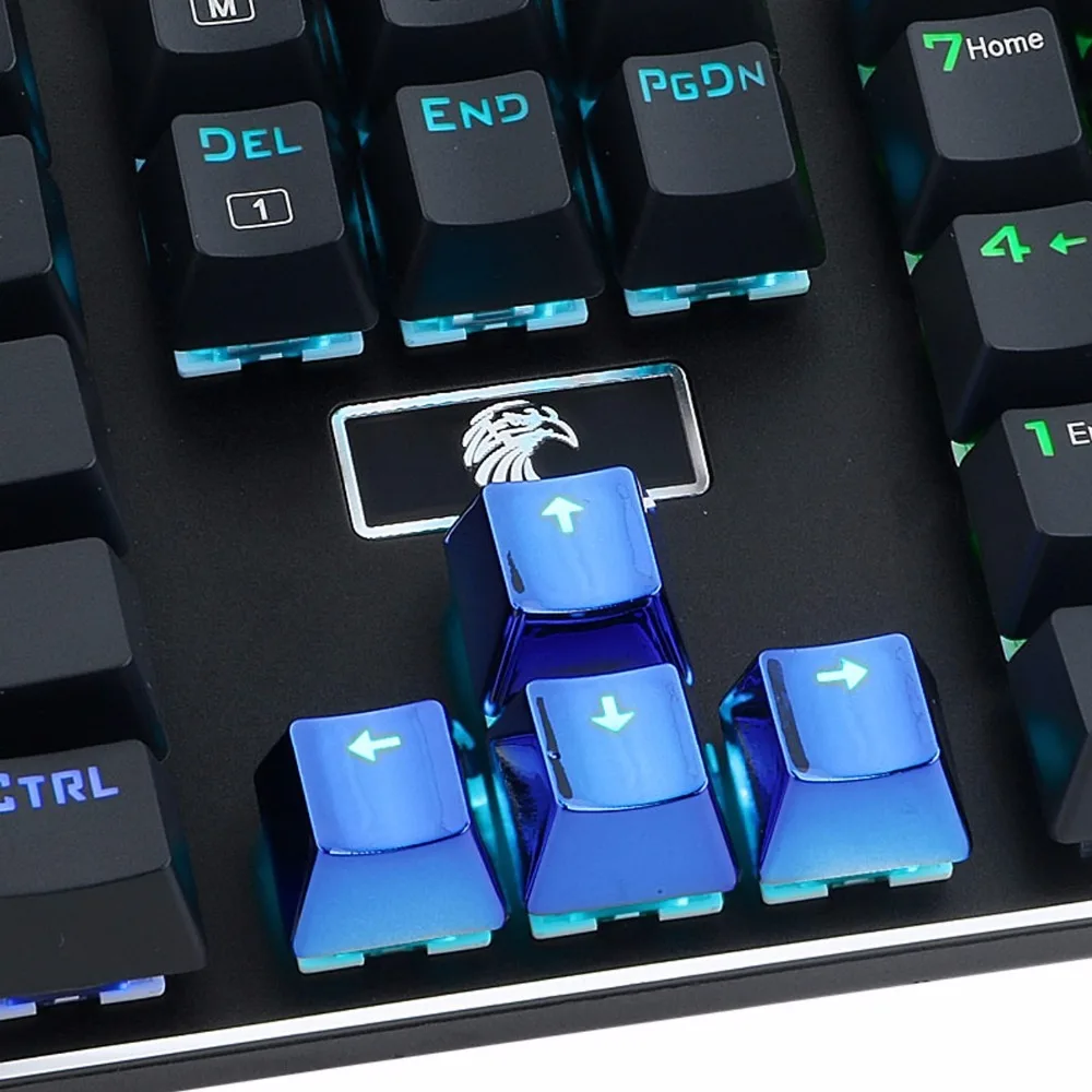 

Mechanical Keyboard Keycaps Blue Double-shot Injection MX Style WASD PBT Key Caps DIY Gaming Kit with Key Puller