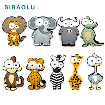 

Cartoon Forest Animals Soft plastic silicone fridge magnets whiteboard Refrigerator Magnets Kids Message post Home Decoration