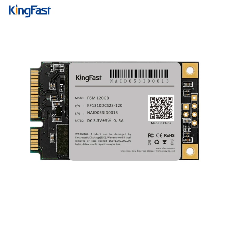 Kingfast F6M Супер Скоростной Внутренний SATA II/III Msata ssd 60 ГБ 120 Гб MLC Nand флэш накопитель