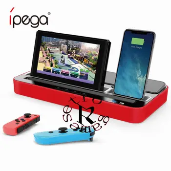 

For Nintendo Switch Charger Speaker iPega PG-9119 Charging Station Stand With Audio Speaker Multi-function Base
