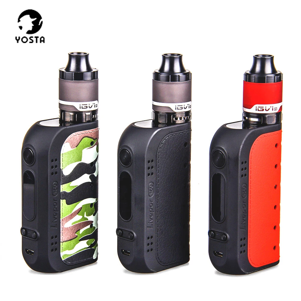 

Electronic Cigarette Kit Original Yosta Livepor 160W Box Mod with IGVI RDA Atomizer Dual Posts Four Holes Temperature Control