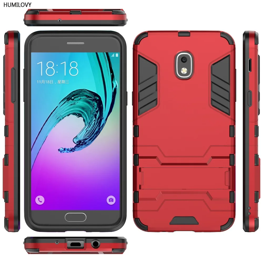 

For Samsung Galaxy J3 2018 Case J3 2018 Fundas TPU+PC Hard Plastic Stand Armor Back Case For Samsung Galaxy J3 2018 J337F Cover