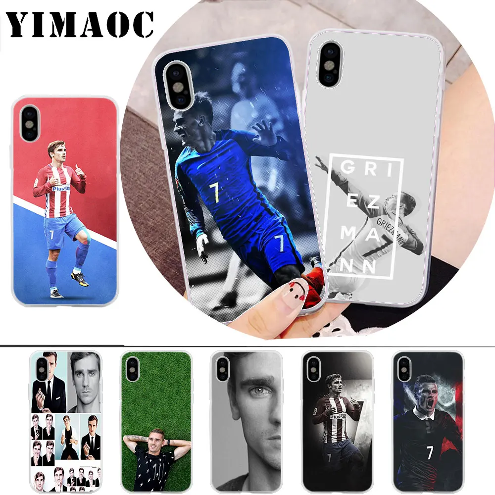 

YIMAOC Antoine Griezmann Soccer Star Soft Silicone Case for iPhone X r s Xr Xs Max 8 7 6S 6 Plus 5 5s SE