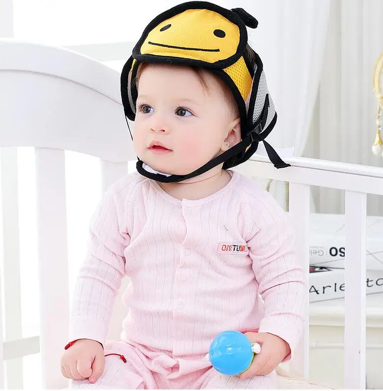 Ребенок младенческой защиты головы мягкая шляпа шлем анти-столкновения безопасности шлем Спорт ребенок играть защитный Кепки из хлопка