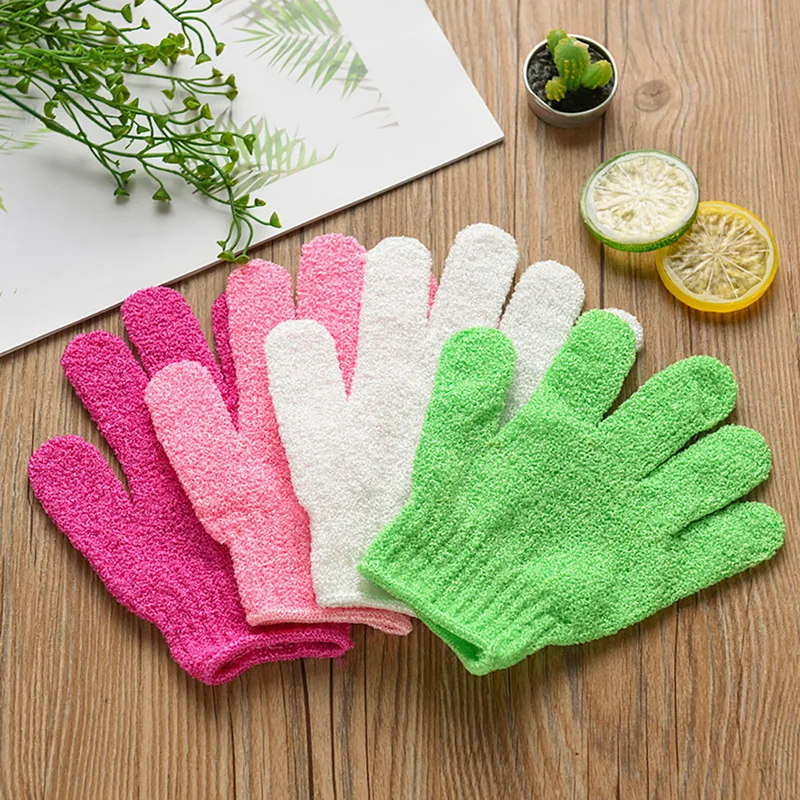 

Urijk Bath Gloves Foam Bath Skid Resistance Body Massage Cleaning Towel Shower Gloves Towel Exfoliating Wash Skin Spa