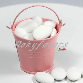

FREE SHIPPING 24pcs Metal Bucket Cute Tin Pails mini tin pails mini bucket Birthday Party Supply