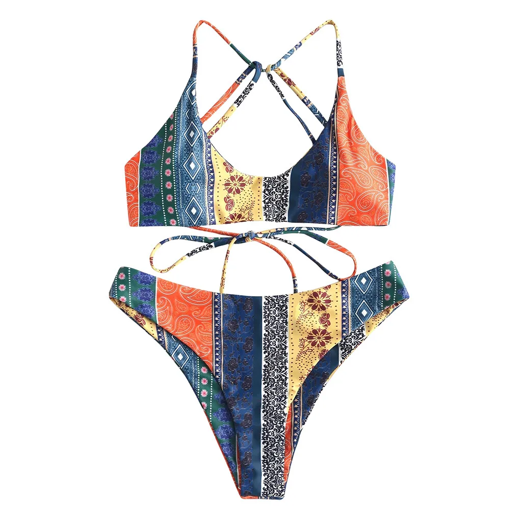 

Yellow Swimwear Women Tankini Set Two Piece Swimsuit Swimwear Women Bikini Plus Size Polyester Summer Beach Bikini 2019 Jul