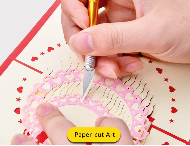 11pcs Stainless Steel Blade Non-slip Aluminum DIY Carving Knife Mobile Phone CPU PCB Degumming Knife Crafts Cutting Knife Model