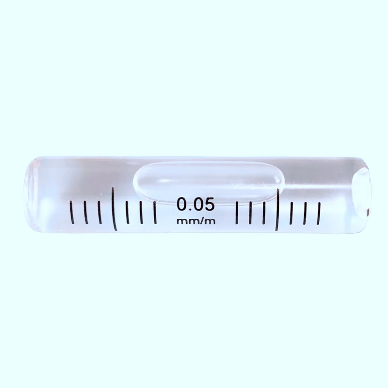 

QASE High Precision Glass Tube Horizontal Level Bubble Spirit Bubble Level Size 12*52mm Accuracy 10"/2mm
