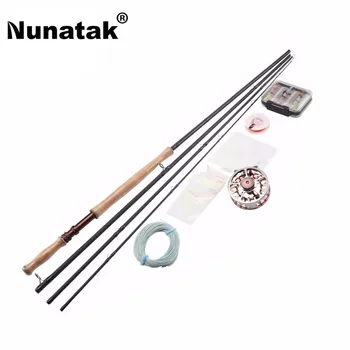 

Nunatak Fly Fishing Set Rod Combo Maxway Honor 9/10 3.9M Rod + Fishing Reel + 24 pieces Fly Lures + Lure Box