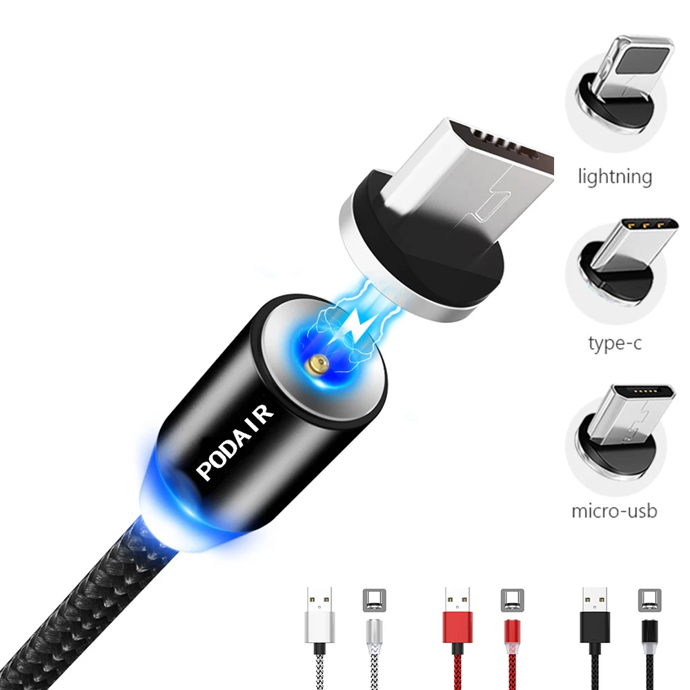 

Magnetic Cable Mantis Nylon Braided Micro USB Magnet Cable Fast Charging Data Sync Charger Cable for Xiaomi Samsung Android