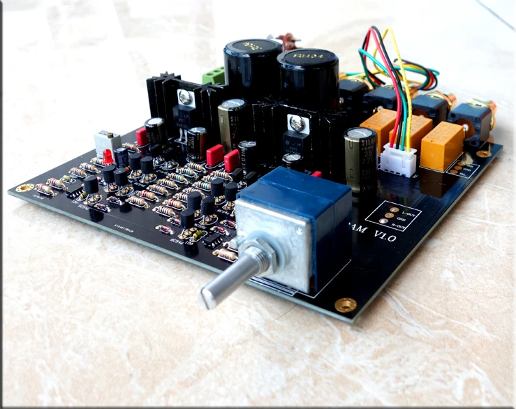 Imitation Marantz HDAM circuit With 3 bit input options class A output 2SK389 FET+ ZTX653 ZTX753 Pre-class preamplifier board