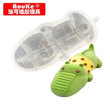 

3D Cartoon Mousse Cake Mold Ice Cream Mold Crocodile Silica Mold A008