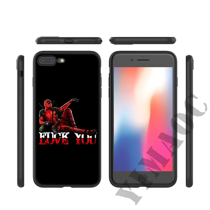 Мягкий силиконовый чехол YIMAOC Deadpool Dead pool для iPhone 11 Pro Xr Xs Max X или 10 8 7 6 6S Plus 5 5S SE