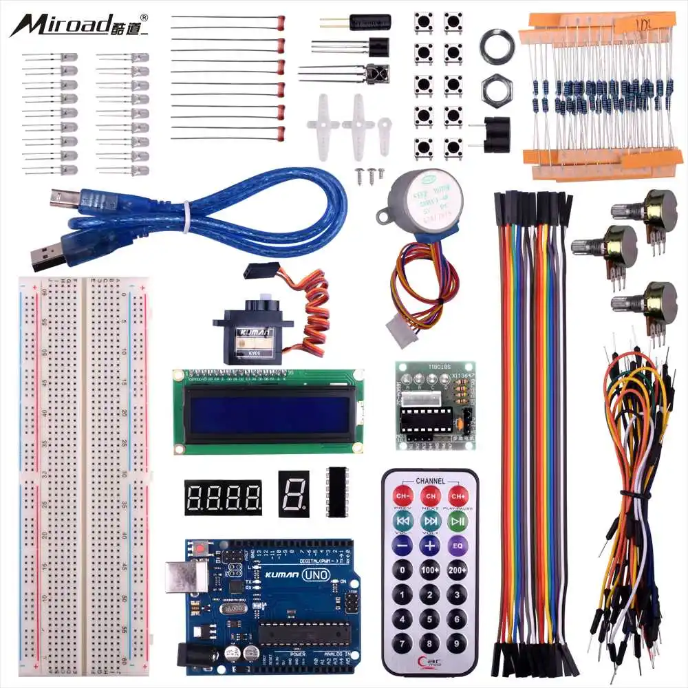 Miroad UNO R3 Project Super Starter Kit For Arduino DIY Mega 2560 Nano ...
