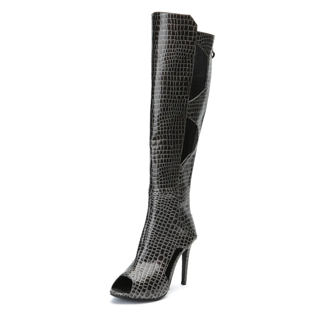 DoraTasia/брендовые новые пикантные вечерние сапоги до колена размера плюс 34-47, по индивидуальному заказу, женская обувь, женская обувь на высоком каблуке, летние сапоги