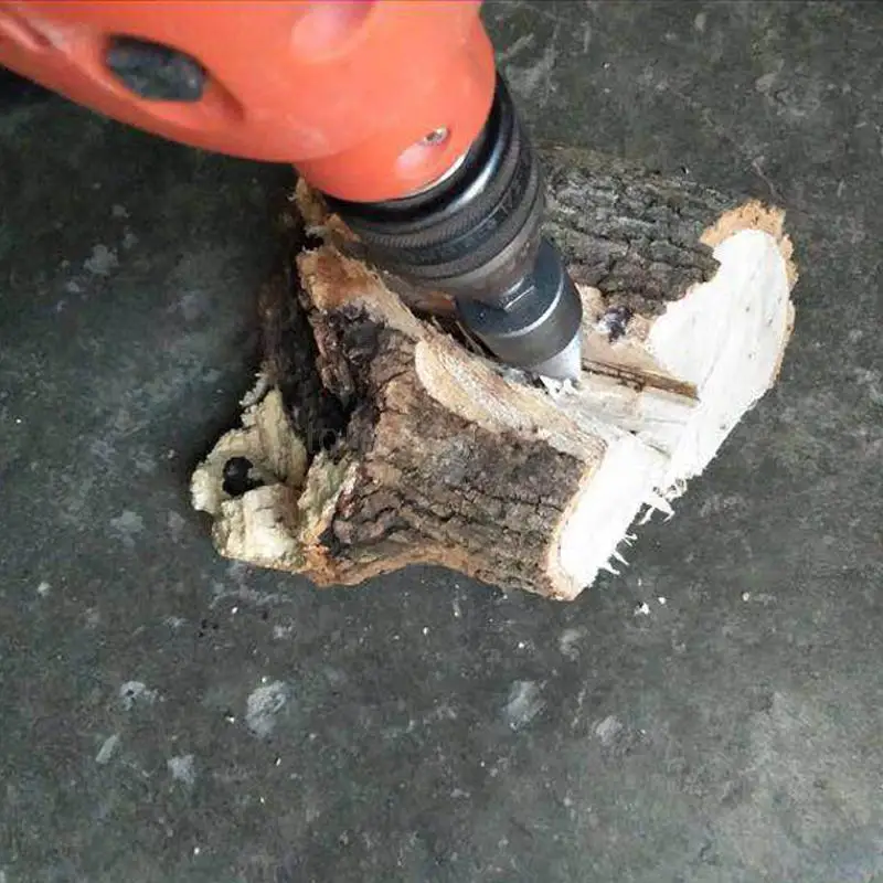 

Weichai drill bit Chop wood Splitting tool Splitting cone Log Splitters Wood breaking machine Wood breaker Firewood chopper